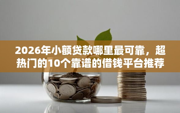 2026年小额贷款哪里最可靠，超热门的10个靠谱的借钱平台推荐