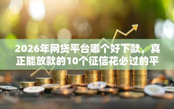 2026年网贷平台哪个好下款，真正能放款的10个征信花必过的平台推荐
