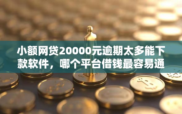 小额网贷20000元逾期太多能下款软件，哪个平台借钱最容易通过的5个平台介绍