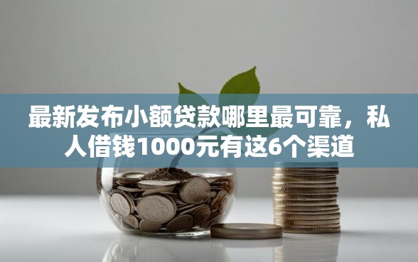 最新发布小额贷款哪里最可靠，私人借钱1000元有这6个渠道