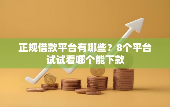 正规借款平台有哪些?8个平台试试看哪个能下款 正规借款平台有哪些?8个平台试试看哪个能下款