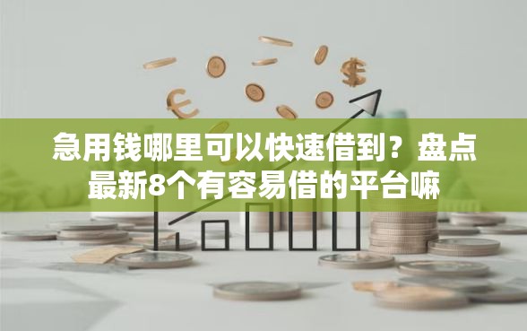 急用钱哪里可以快速借到？盘点最新8个有容易借的平台嘛