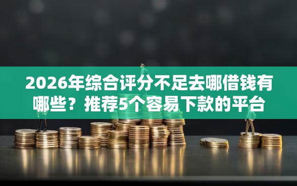 2026年综合评分不足去哪借钱有哪些？推荐5个容易下款的平台