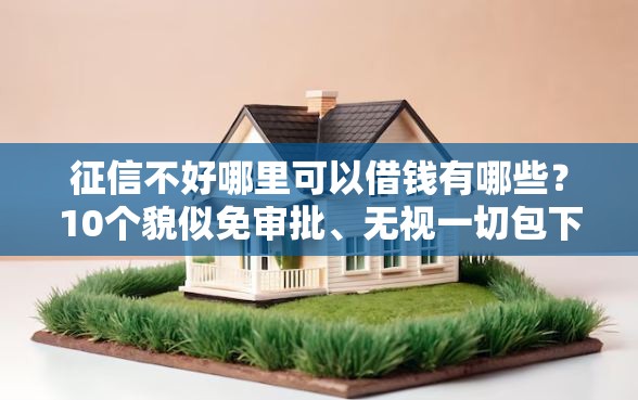 征信不好哪里可以借钱有哪些?10个貌似免审批、无视一切包下款的贷款合集 征信不好哪里可以借钱有哪些?10个貌似免审批、无视一切包下款的贷款合集