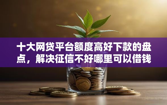 十大网贷平台额度高好下款的盘点，解决征信不好哪里可以借钱的问题