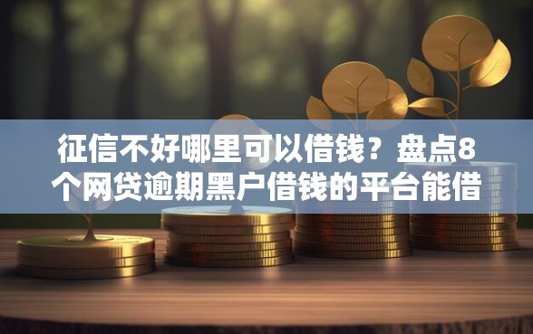 征信不好哪里可以借钱？盘点8个网贷逾期黑户借钱的平台能借给你参考