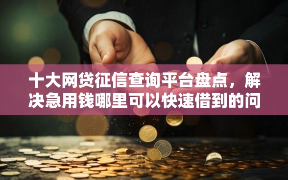 十大网贷征信查询平台盘点,解决急用钱哪里可以快速借到的问题 十大网贷征信查询平台盘点,解决急用钱哪里可以快速借到的问题