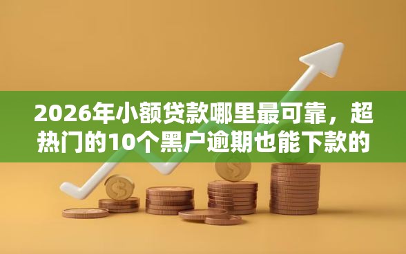 2026年小额贷款哪里最可靠，超热门的10个黑户逾期也能下款的网贷推荐