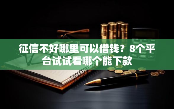 征信不好哪里可以借钱？8个平台试试看哪个能下款