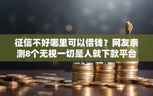 征信不好哪里可以借钱?网友亲测8个无视一切是人就下款平台盘点 征信不好哪里可以借钱?网友亲测8个无视一切是人就下款平台盘点