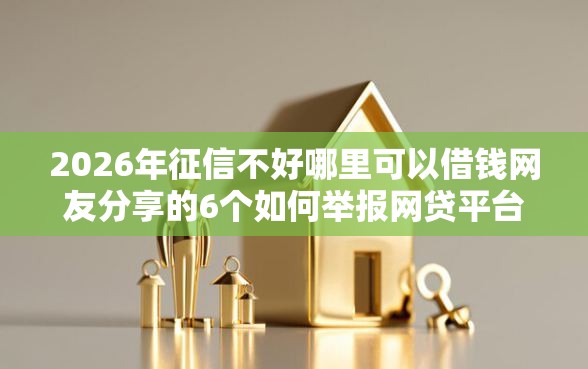 2026年征信不好哪里可以借钱网友分享的6个如何举报网贷平台我觉得不错! 2026年征信不好哪里可以借钱网友分享的6个如何举报网贷平台我觉得不错!