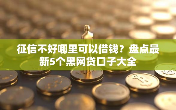 征信不好哪里可以借钱？盘点最新5个黑网贷口子大全