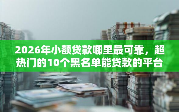 2026年小额贷款哪里最可靠，超热门的10个黑名单能贷款的平台推荐