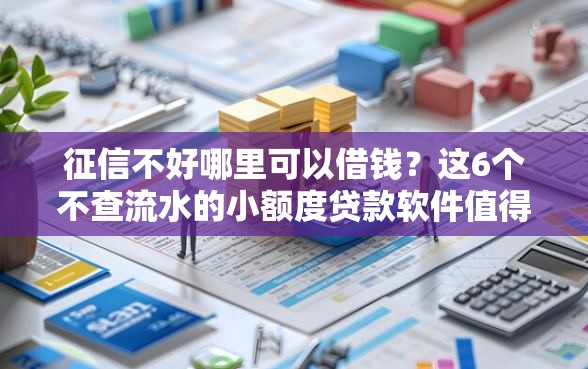 征信不好哪里可以借钱？这6个不查流水的小额度贷款软件值得一试