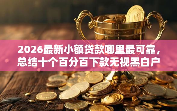 2026最新小额贷款哪里最可靠，总结十个百分百下款无视黑白户网贷软件！