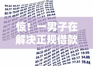 惊！一男子在解决正规借款平台有哪些时竟然发现8个17岁可以贷款的平台，事后分享了出来