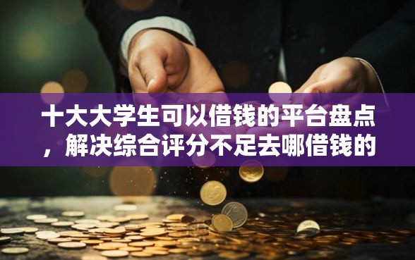 十大大学生可以借钱的平台盘点，解决综合评分不足去哪借钱的问题