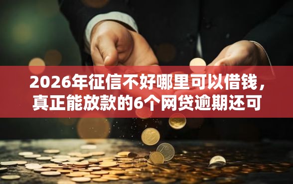 2026年征信不好哪里可以借钱，真正能放款的6个网贷逾期还可以借钱的口子推荐