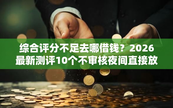 综合评分不足去哪借钱？2026最新测评10个不审核夜间直接放款的网贷软件