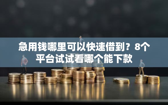 急用钱哪里可以快速借到?8个平台试试看哪个能下款 急用钱哪里可以快速借到?8个平台试试看哪个能下款