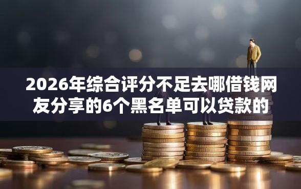 2026年综合评分不足去哪借钱网友分享的6个黑名单可以贷款的口子我觉得不错！