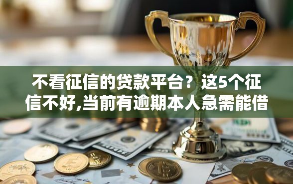 不看征信的贷款平台？这5个征信不好,当前有逾期本人急需能借钱的平台值得一试