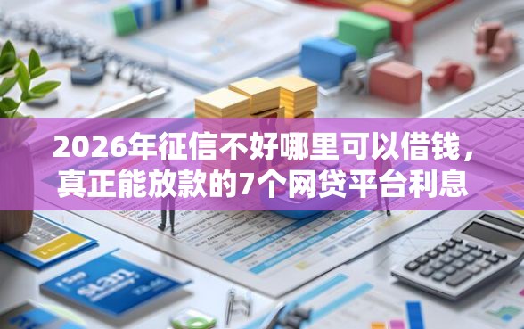 2026年征信不好哪里可以借钱，真正能放款的7个网贷平台利息排行推荐