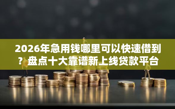 2026年急用钱哪里可以快速借到？盘点十大靠谱新上线贷款平台门槛低软件