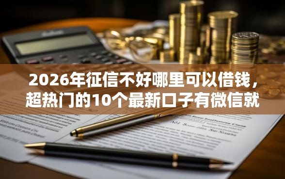 2026年征信不好哪里可以借钱，超热门的10个最新口子有微信就能下推荐