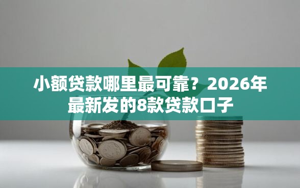 小额贷款哪里最可靠？2026年最新发的8款贷款口子