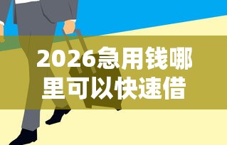 2026急用钱哪里可以快速借到，差4千元就选这5个平台