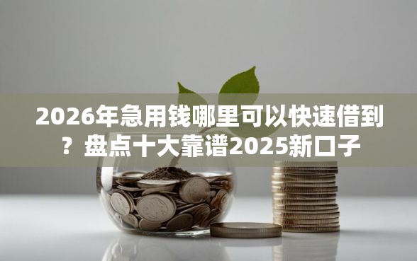 2026年急用钱哪里可以快速借到？盘点十大靠谱2025新口子