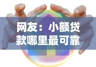 网友：小额贷款哪里最可靠？求介绍几款综合评价不足借款平台能够借到钱
