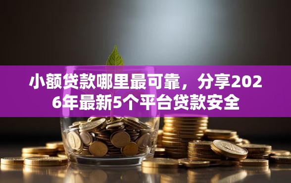 小额贷款哪里最可靠,分享2026年最新5个平台贷款安全 小额贷款哪里最可靠,分享2026年最新5个平台贷款安全