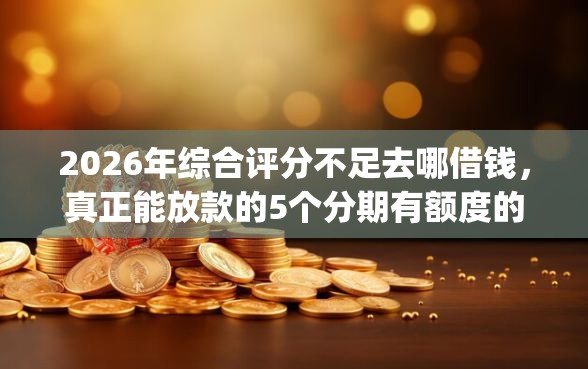 2026年综合评分不足去哪借钱，真正能放款的5个分期有额度的网贷app推荐