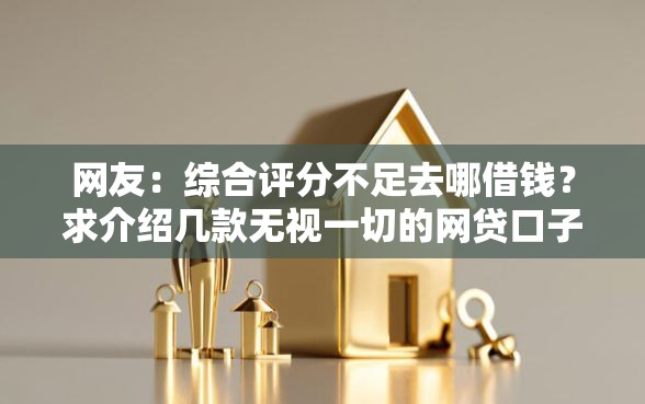 网友：综合评分不足去哪借钱？求介绍几款无视一切的网贷口子