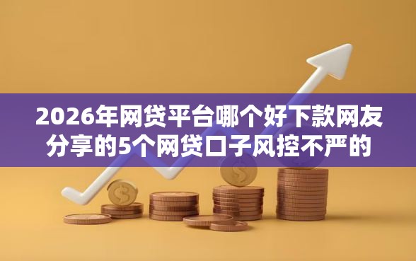 2026年网贷平台哪个好下款网友分享的5个网贷口子风控不严的软件我觉得不错！