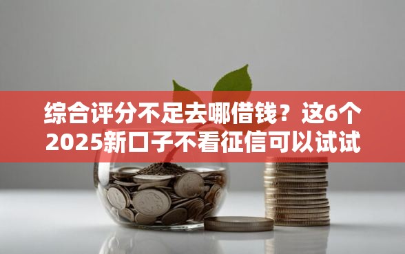 综合评分不足去哪借钱？这6个2025新口子不看征信可以试试