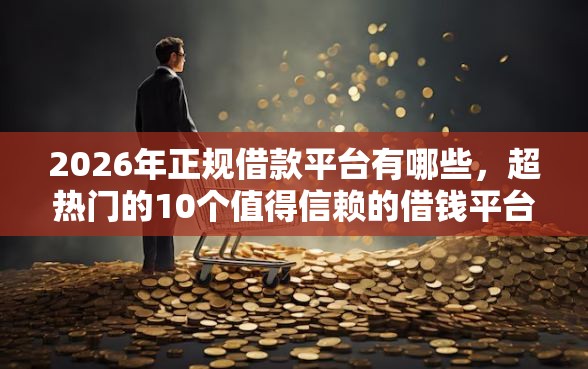 2026年正规借款平台有哪些，超热门的10个值得信赖的借钱平台推荐