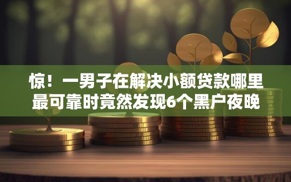 惊！一男子在解决小额贷款哪里最可靠时竟然发现6个黑户夜晚下款秒审核的平台，事后分享了出来