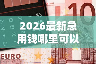 2026最新急用钱哪里可以快速借到（支持微信），7个借钱易通过的平台无私分享