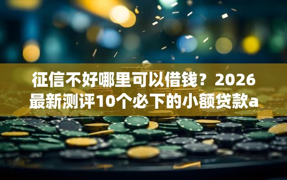 征信不好哪里可以借钱？2026最新测评10个必下的小额贷款app