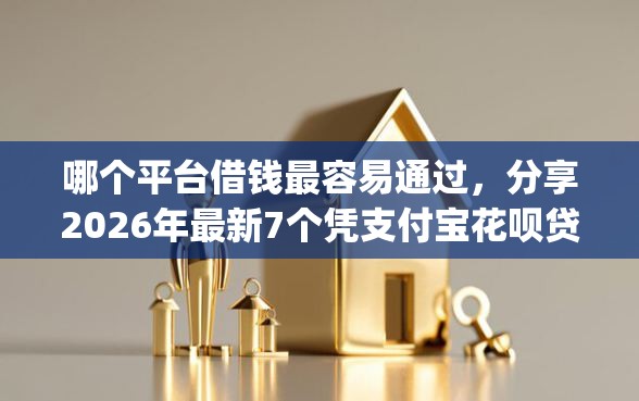 哪个平台借钱最容易通过，分享2026年最新7个凭支付宝花呗贷款的app