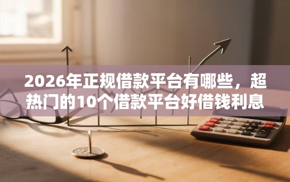 2026年正规借款平台有哪些,超热门的10个借款平台好借钱利息低推荐 2026年正规借款平台有哪些,超热门的10个借款平台好借钱利息低推荐