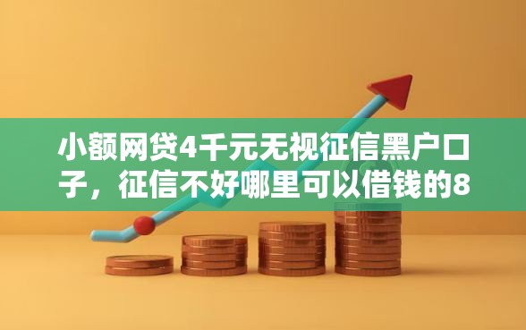 小额网贷4千元无视征信黑户口子，征信不好哪里可以借钱的8个平台介绍