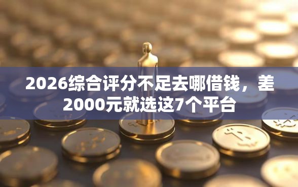 2026综合评分不足去哪借钱，差2000元就选这7个平台