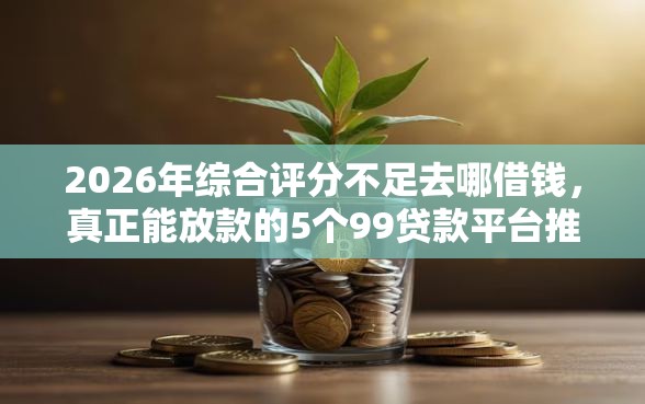 2026年综合评分不足去哪借钱，真正能放款的5个99贷款平台推荐