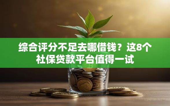 综合评分不足去哪借钱？这8个社保贷款平台值得一试