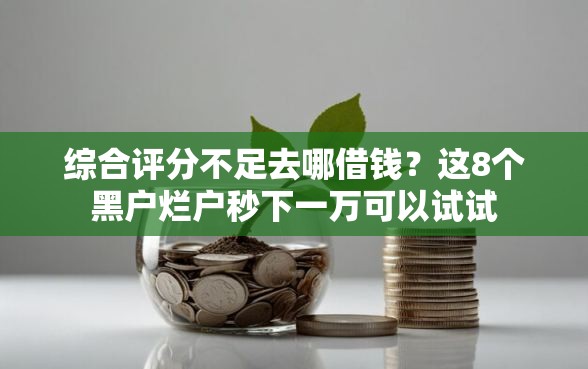 综合评分不足去哪借钱？这8个黑户烂户秒下一万可以试试