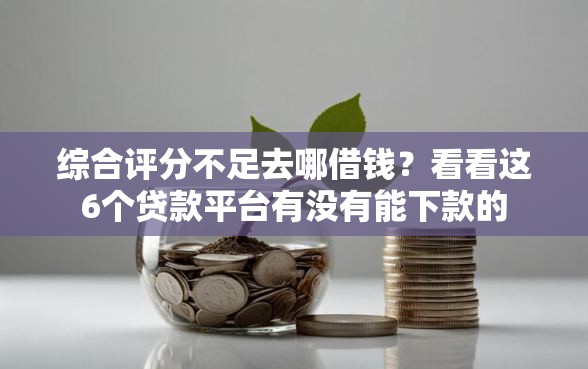 综合评分不足去哪借钱？看看这6个贷款平台有没有能下款的